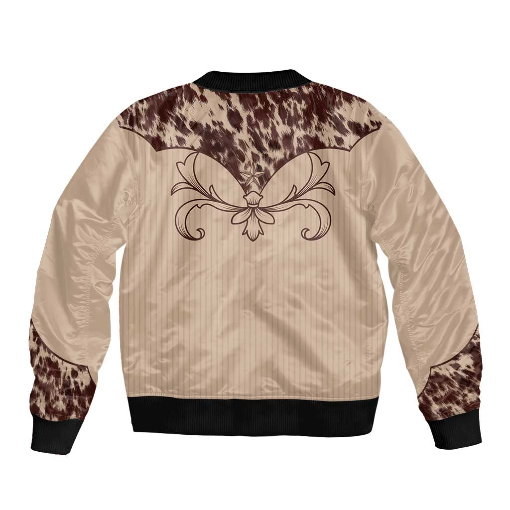 Cowboys Wild West Bomber Jacket Cow Prints - Wonder Print Shop