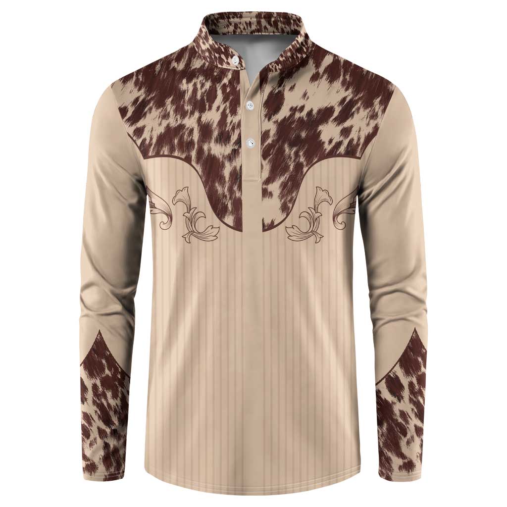 Cowboys Wild West Button Sweatshirt Cow Prints - Wonder Print Shop