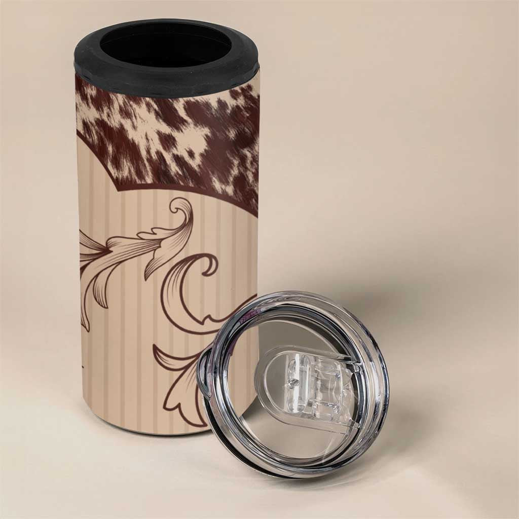 Cowboys Wild West 4 in 1 Can Cooler Tumbler Cow Prints - Wonder Print Shop