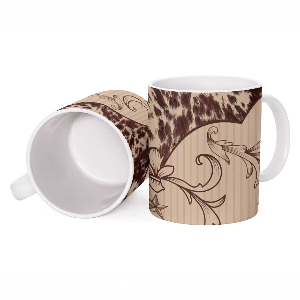 Cowboys Wild West Ceramic Mug Cow Prints - Wonder Print Shop