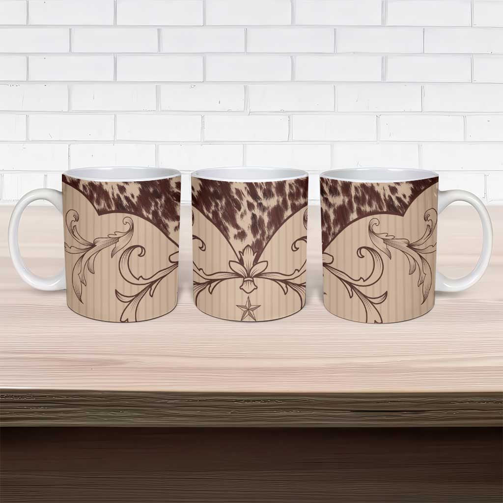 Cowboys Wild West Ceramic Mug Cow Prints - Wonder Print Shop