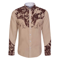 Cowboys Wild West Family Matching Off The Shoulder Long Sleeve Dress and Hawaiian Shirt Cow Prints - Wonder Print Shop