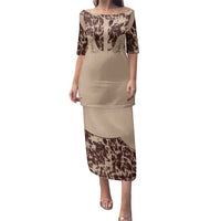 Cowboys Wild West Family Matching Puletasi and Hawaiian Shirt Cow Prints - Wonder Print Shop