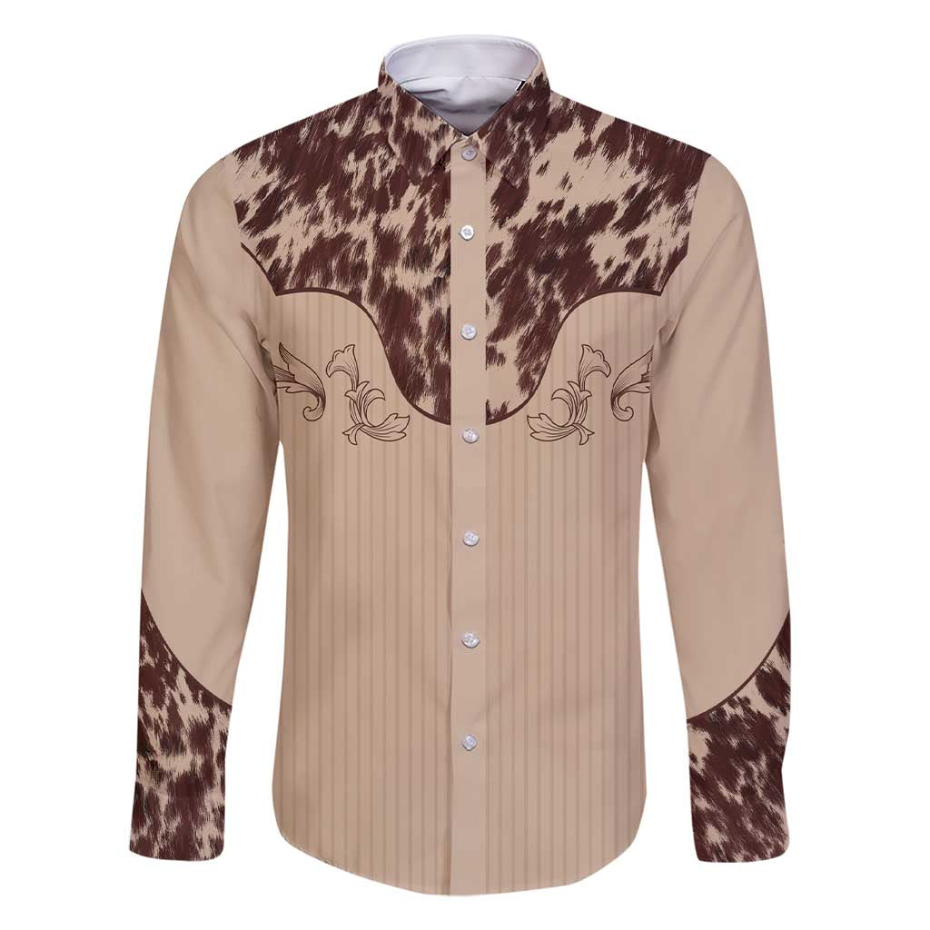 Cowboys Wild West Family Matching Short Sleeve Bodycon Dress and Hawaiian Shirt Cow Prints - Wonder Print Shop