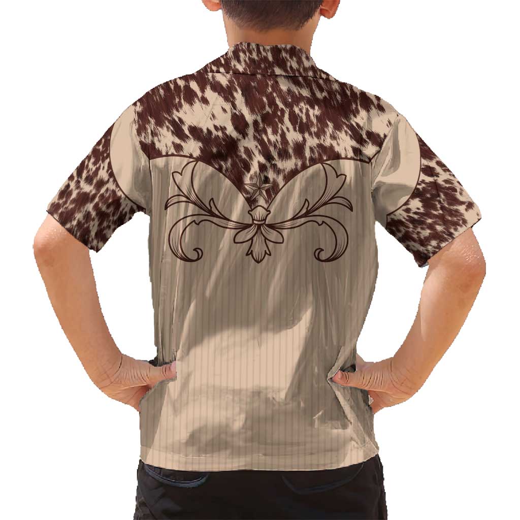 Cowboys Wild West Family Matching Tank Maxi Dress and Hawaiian Shirt Cow Prints - Wonder Print Shop