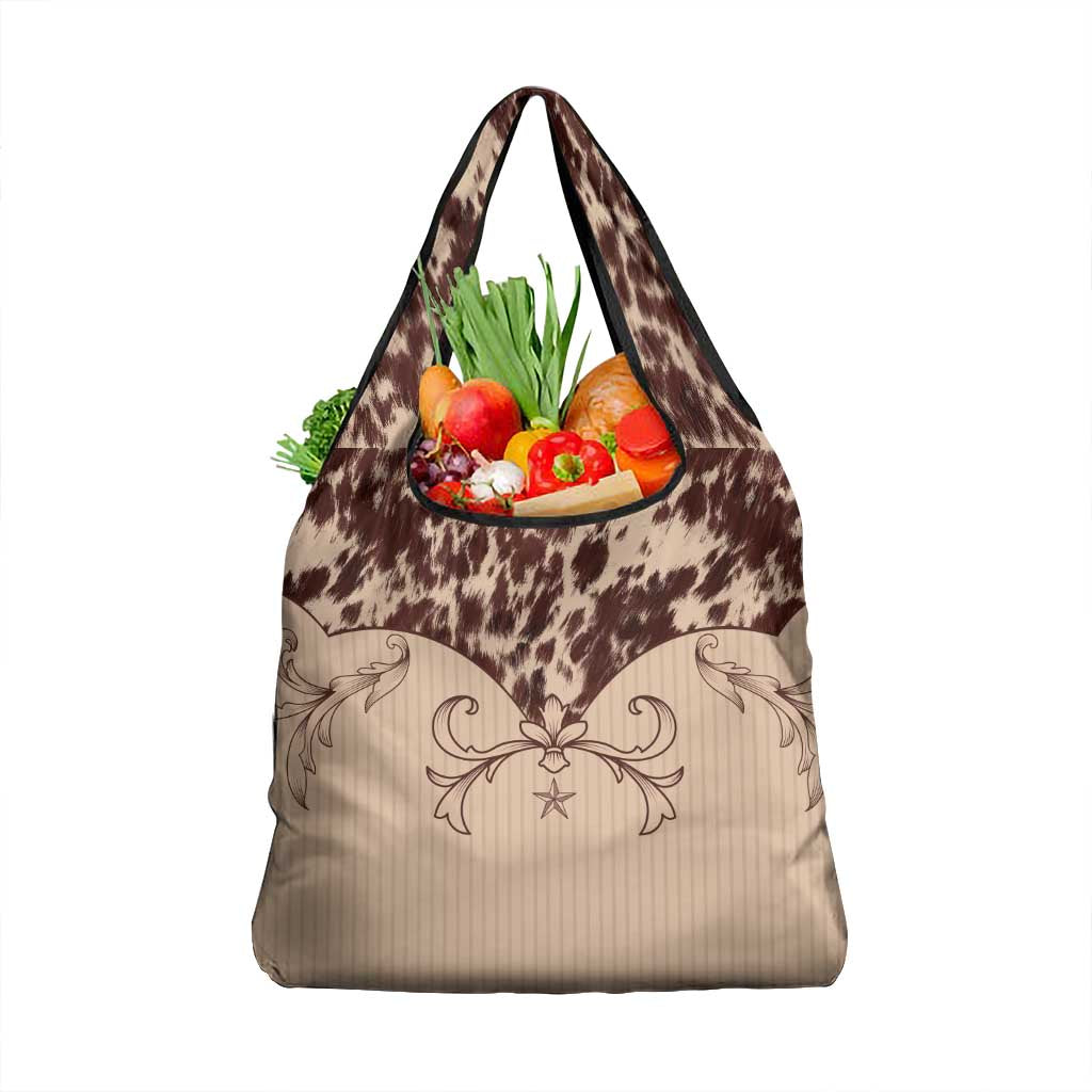Cowboys Wild West Grocery Bag Cow Prints - Wonder Print Shop