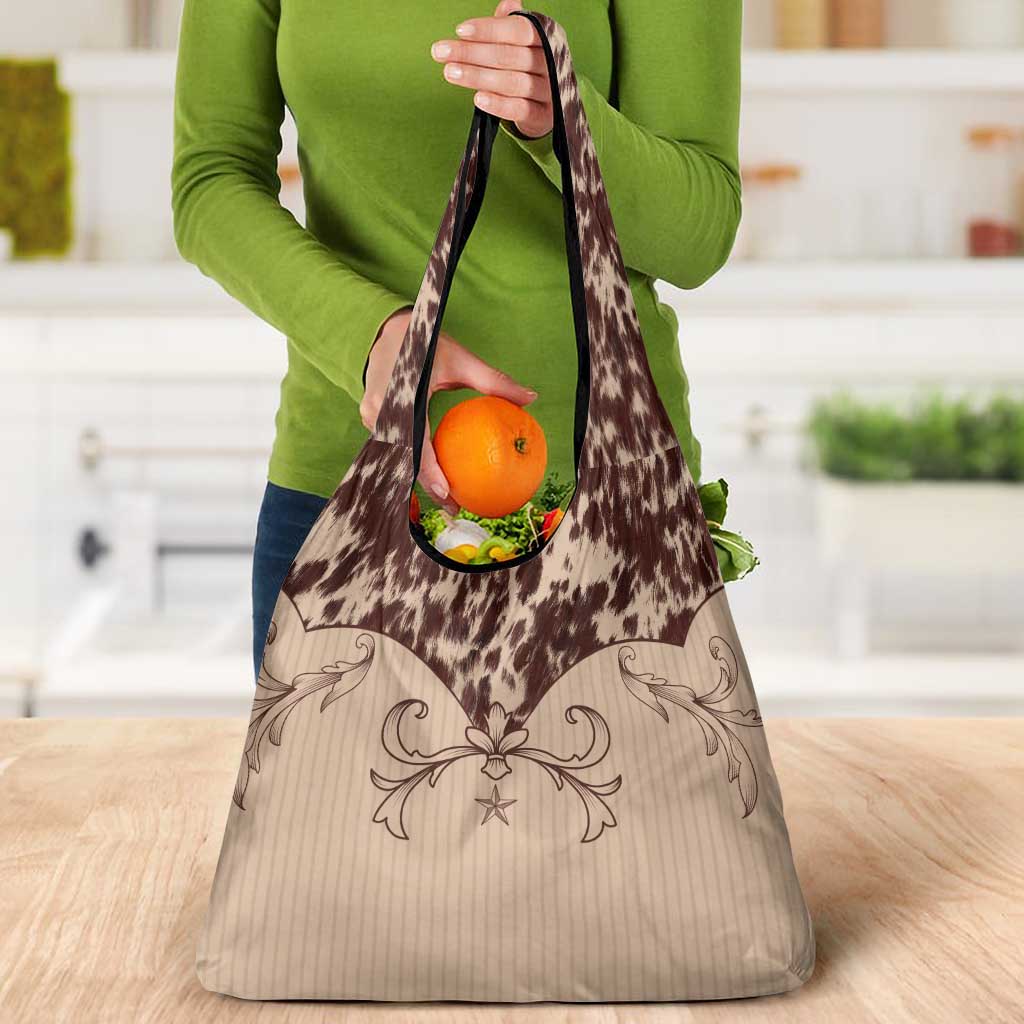 Cowboys Wild West Grocery Bag Cow Prints - Wonder Print Shop