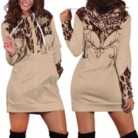Cowboys Wild West Hoodie Dress Cow Prints - Wonder Print Shop