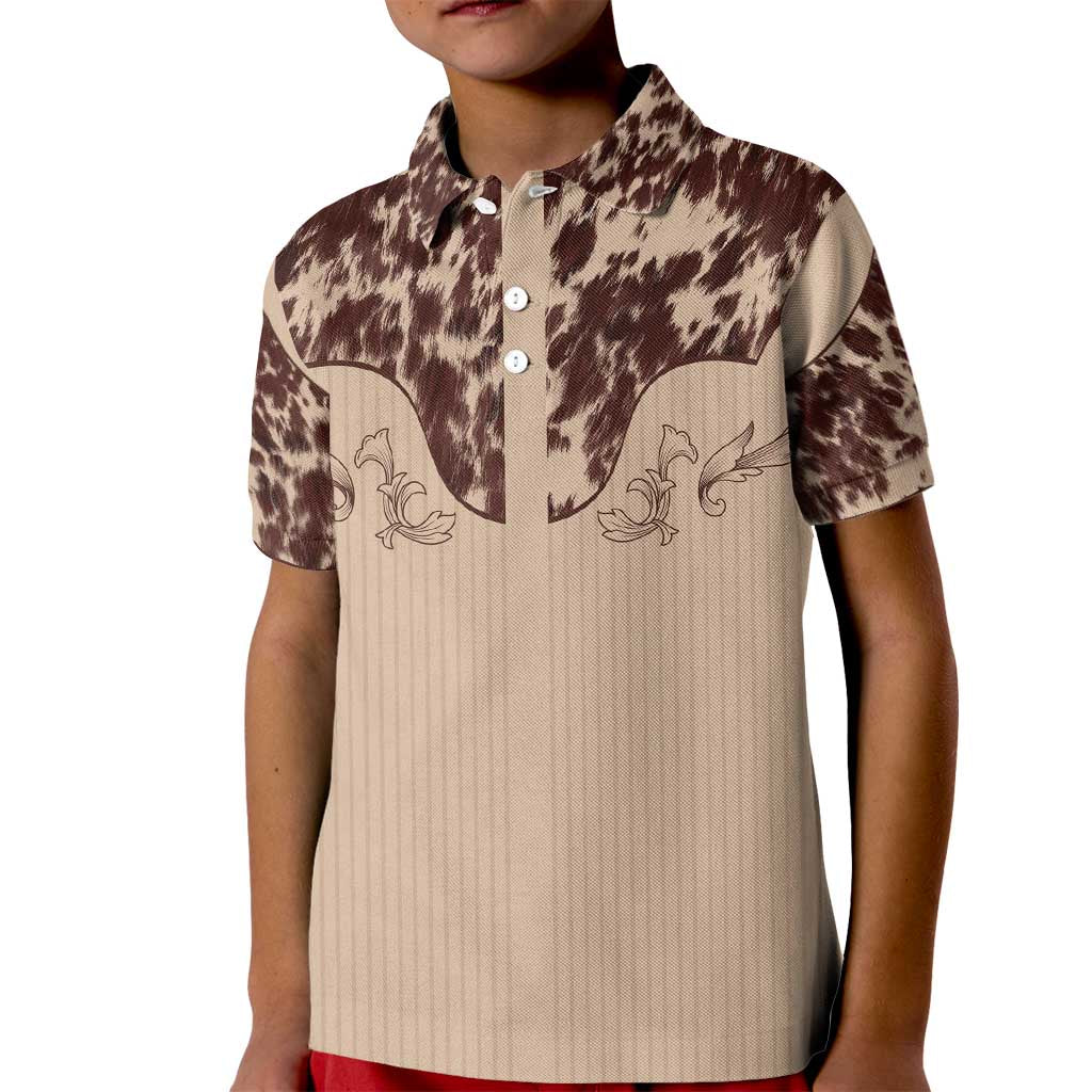 Cowboys Wild West Kid Polo Shirt Cow Prints - Wonder Print Shop