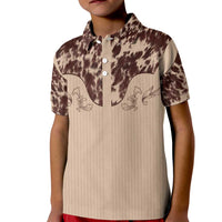 Cowboys Wild West Kid Polo Shirt Cow Prints - Wonder Print Shop