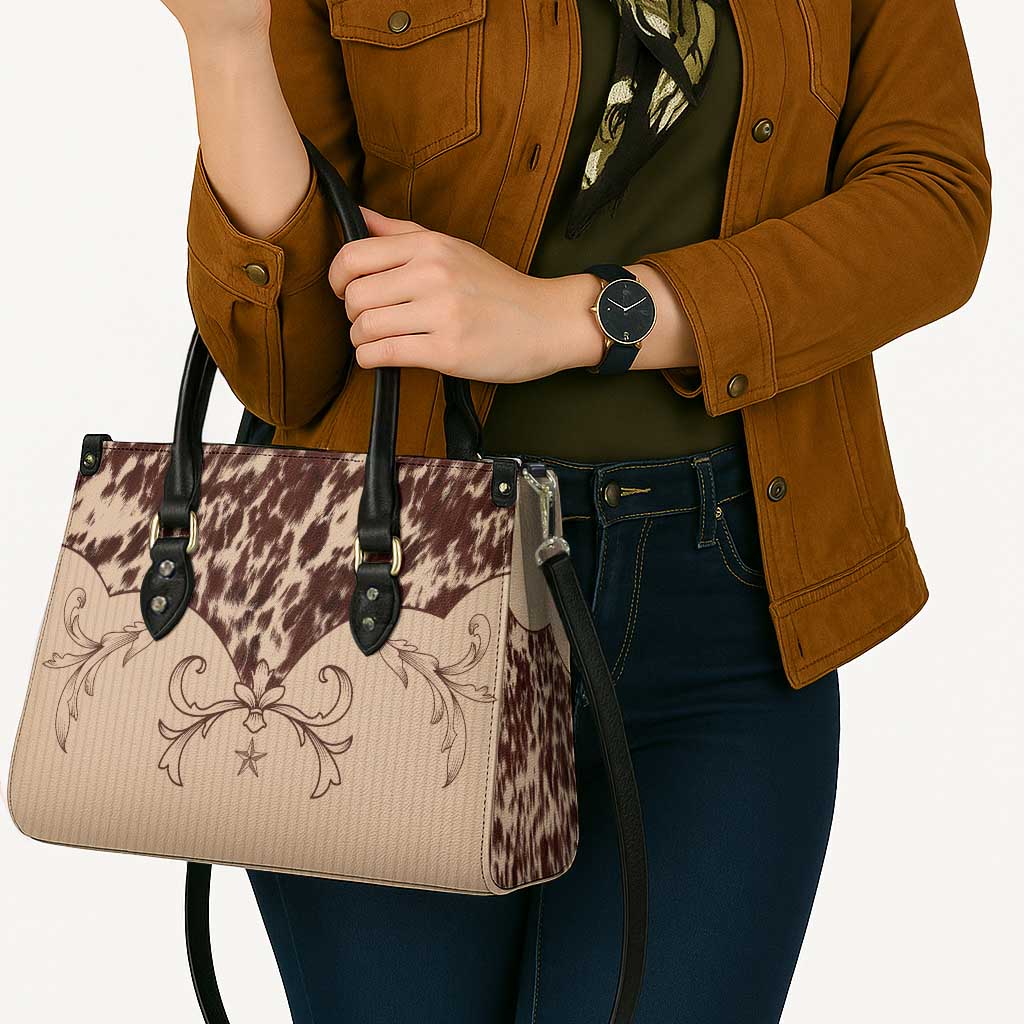 Cowboys Wild West Leather Bag Cow Prints - Wonder Print Shop