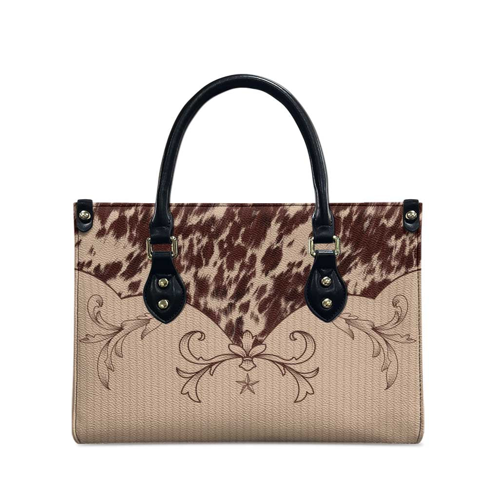 Cowboys Wild West Leather Bag Cow Prints - Wonder Print Shop