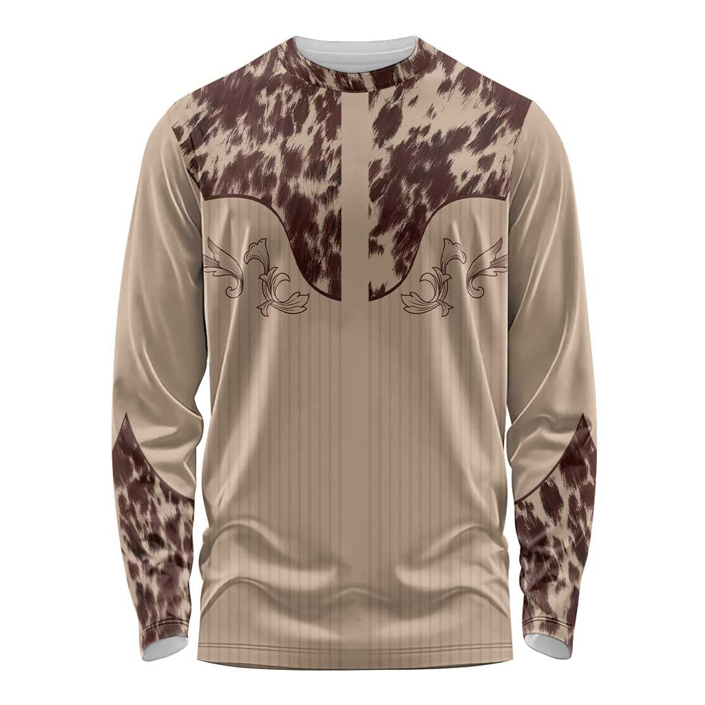 Cowboys Wild West Long Sleeve Shirt Cow Prints - Wonder Print Shop