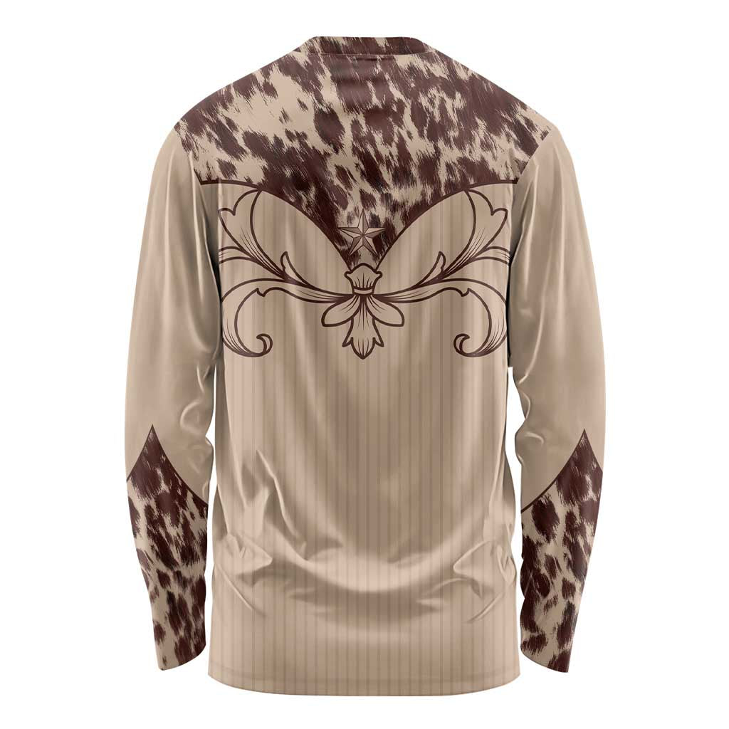 Cowboys Wild West Long Sleeve Shirt Cow Prints - Wonder Print Shop