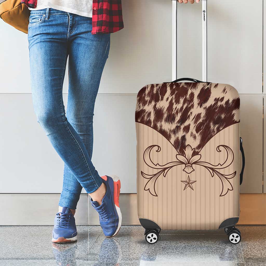 Cowboys Wild West Luggage Cover Cow Prints - Wonder Print Shop