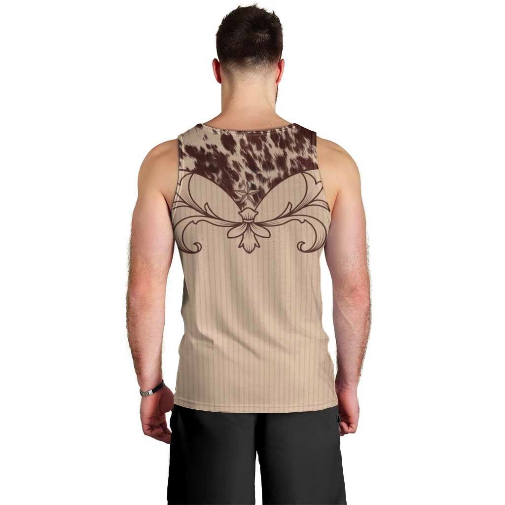 Cowboys Wild West Men Tank Top Cow Prints - Wonder Print Shop