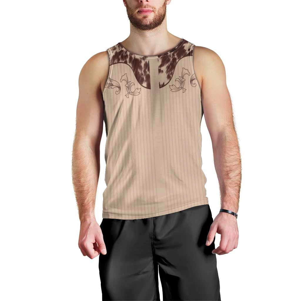 Cowboys Wild West Men Tank Top Cow Prints - Wonder Print Shop