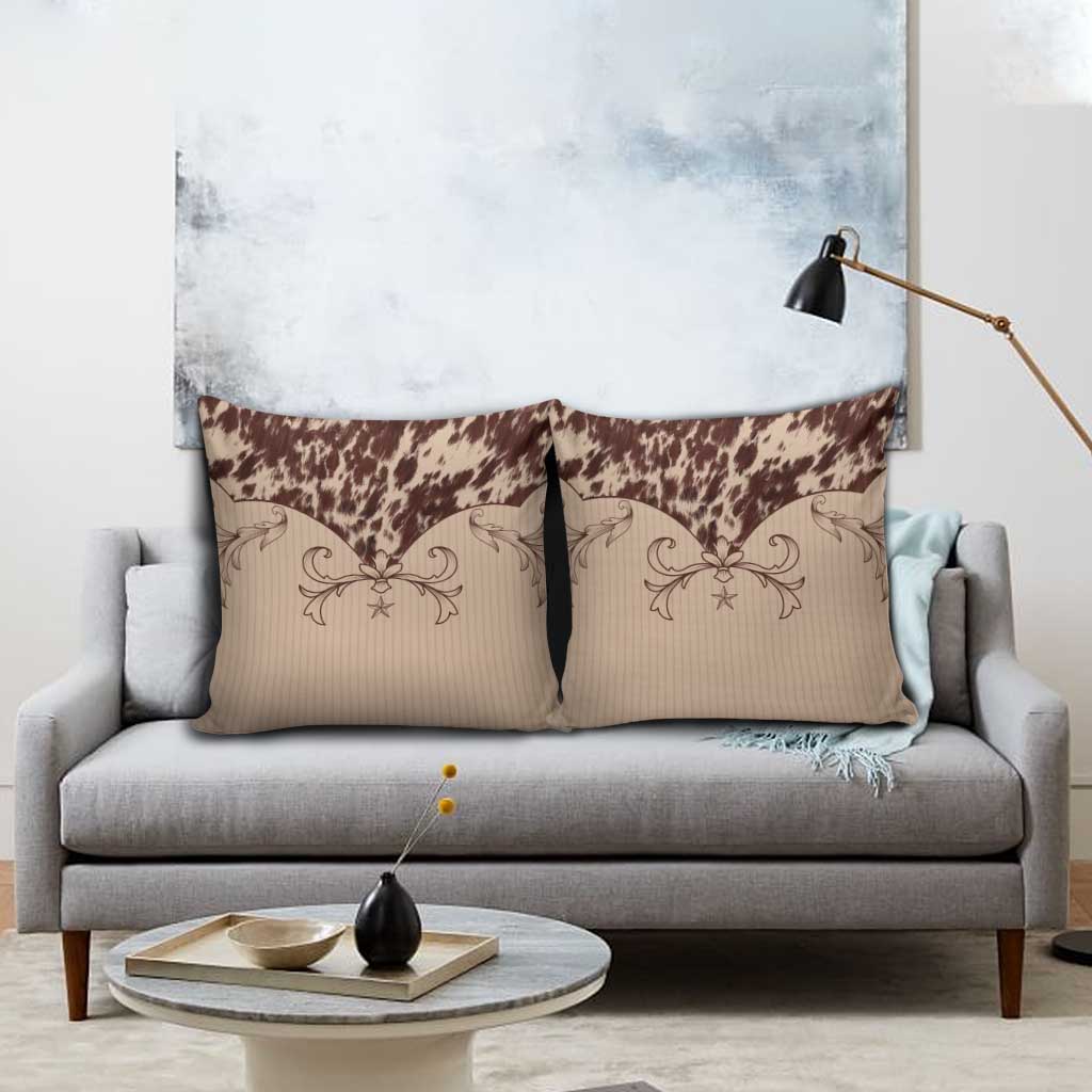 Cowboys Wild West Pillow Cover Cow Prints - Wonder Print Shop