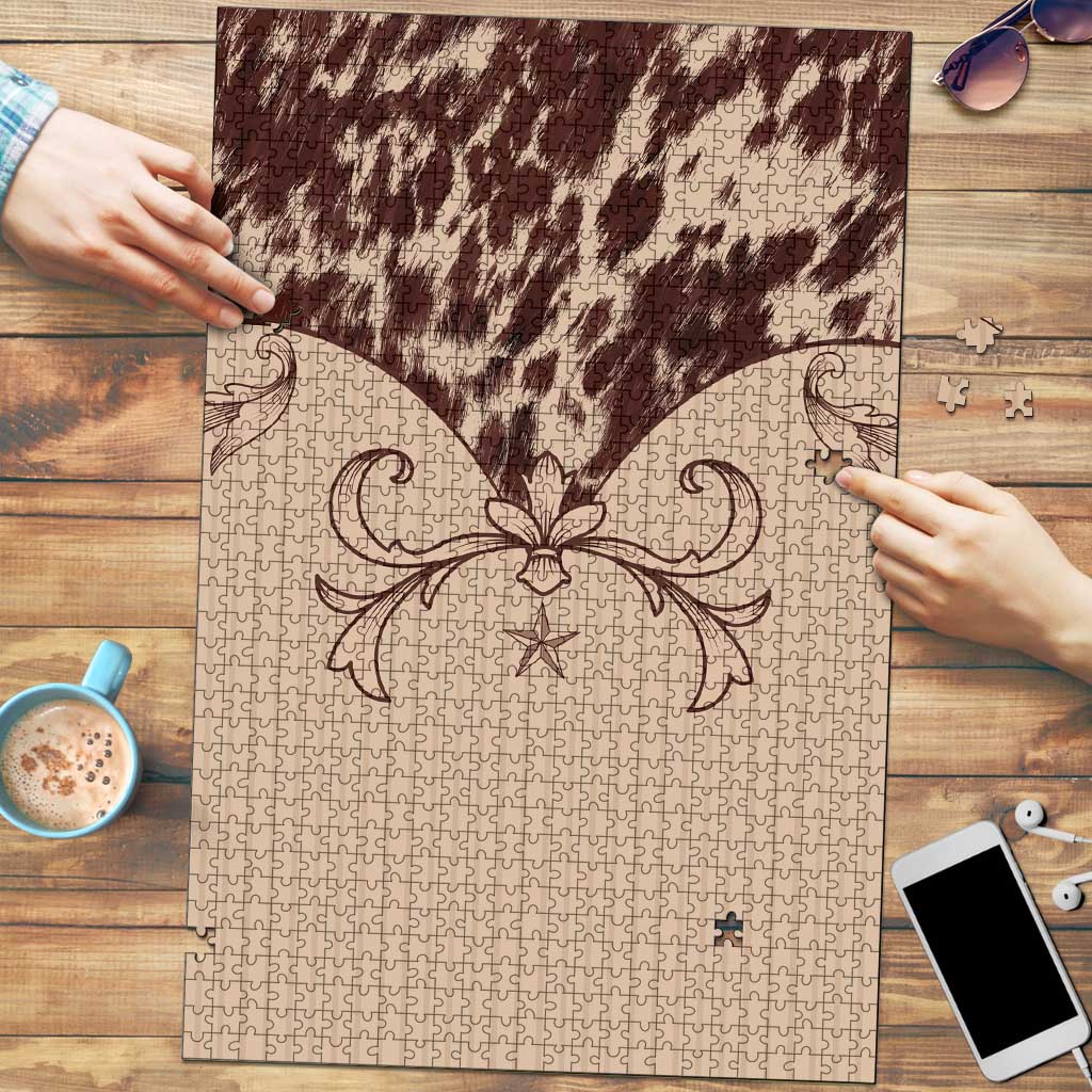 Cowboys Wild West Puzzle Cow Prints - Wonder Print Shop