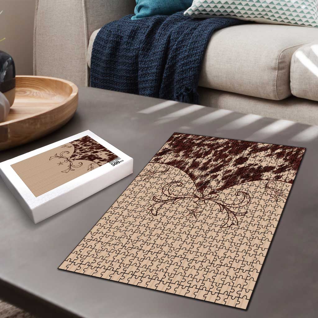 Cowboys Wild West Puzzle Cow Prints - Wonder Print Shop