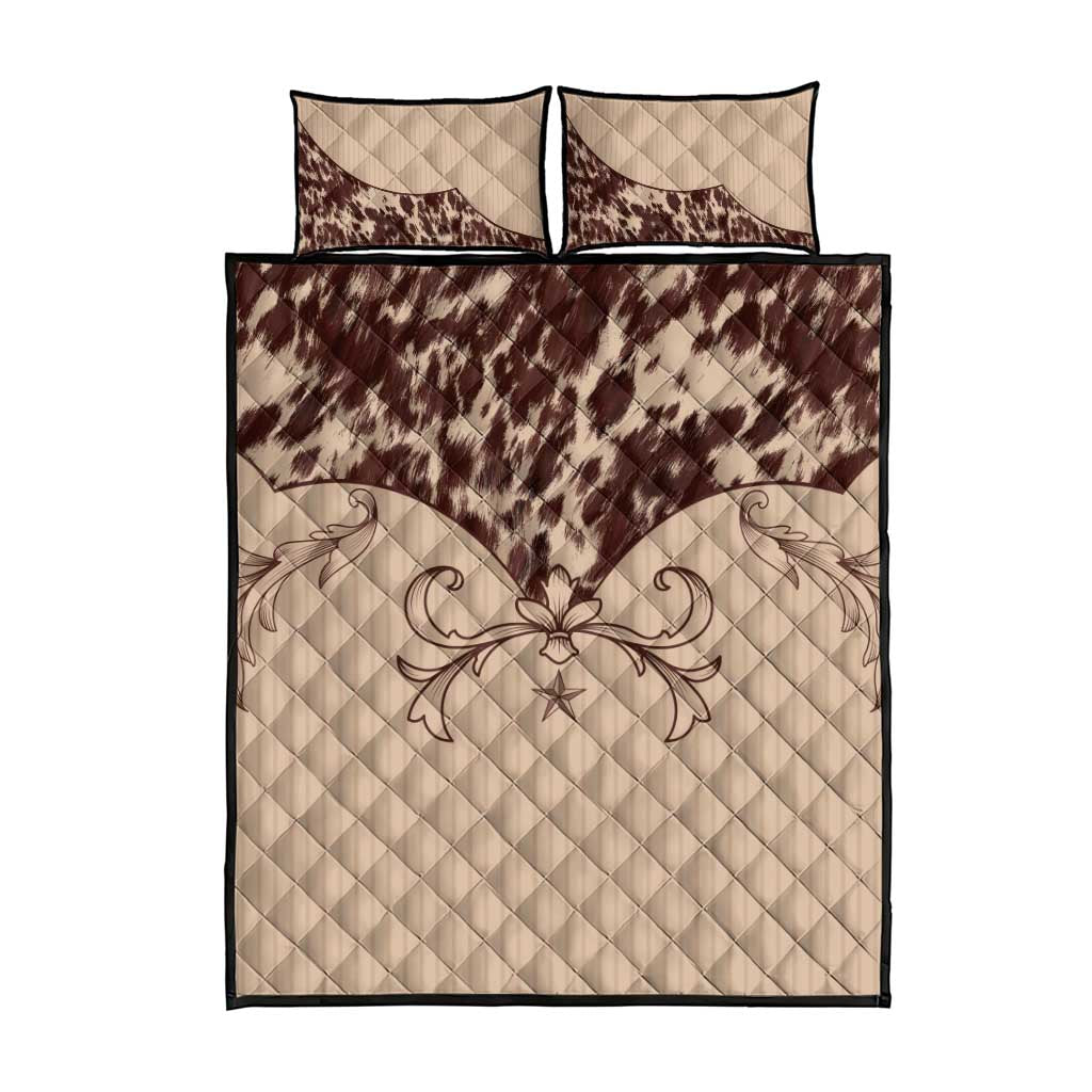 Cowboys Wild West Quilt Bed Set Cow Prints - Wonder Print Shop