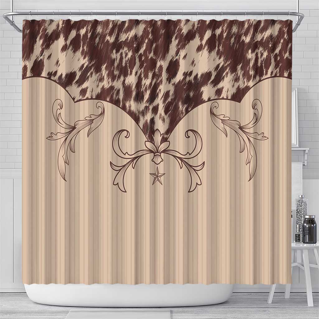 Cowboys Wild West Shower Curtain Cow Prints - Wonder Print Shop