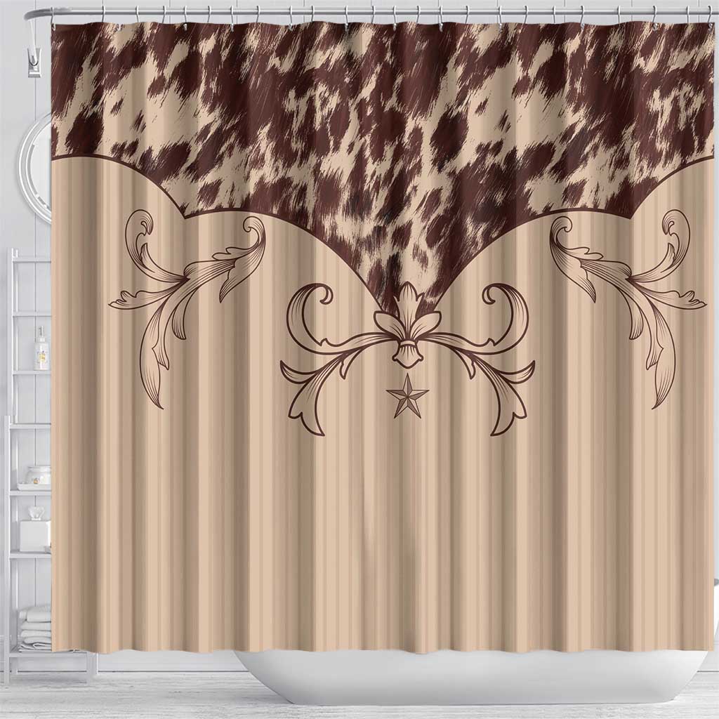 Cowboys Wild West Shower Curtain Cow Prints - Wonder Print Shop