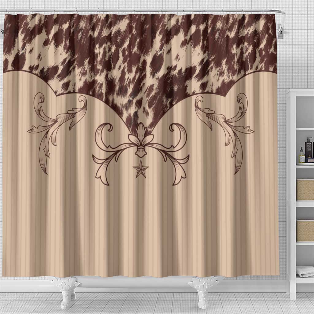 Cowboys Wild West Shower Curtain Cow Prints - Wonder Print Shop