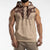 Cowboys Wild West Sleeveless Hoodie Cow Prints - Wonder Print Shop