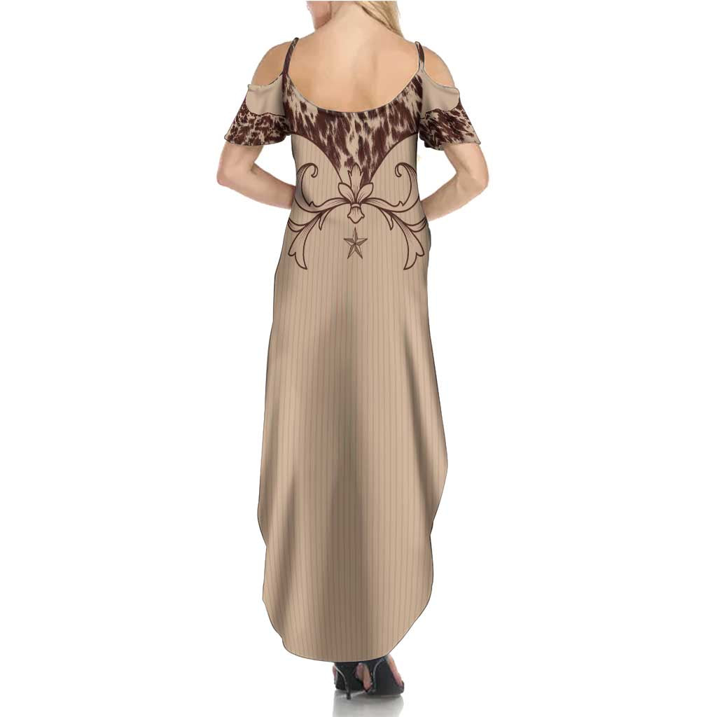 Cowboys Wild West Summer Maxi Dress Cow Prints - Wonder Print Shop