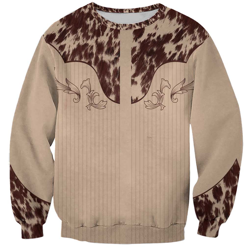 Cowboys Wild West Sweatshirt Cow Prints - Wonder Print Shop