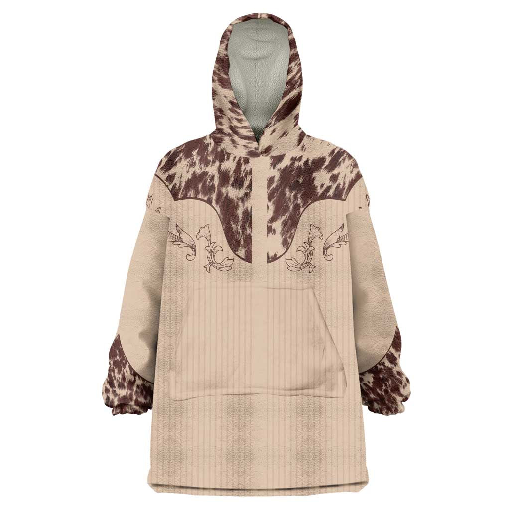 Cowboys Wild West Wearable Blanket Hoodie Cow Prints - Wonder Print Shop