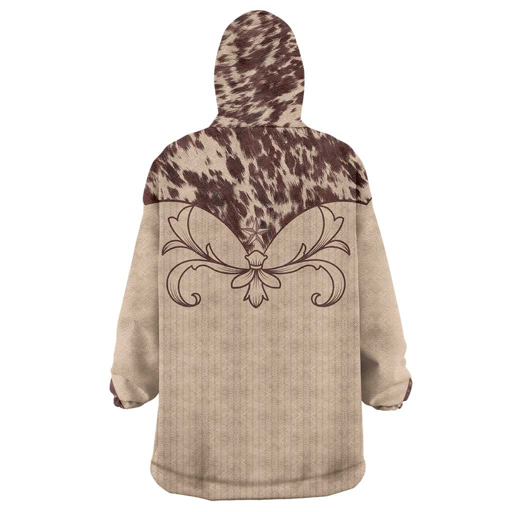 Cowboys Wild West Wearable Blanket Hoodie Cow Prints - Wonder Print Shop