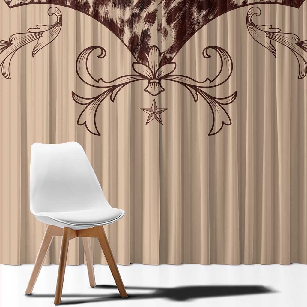 Cowboys Wild West Window Curtain Cow Prints - Wonder Print Shop