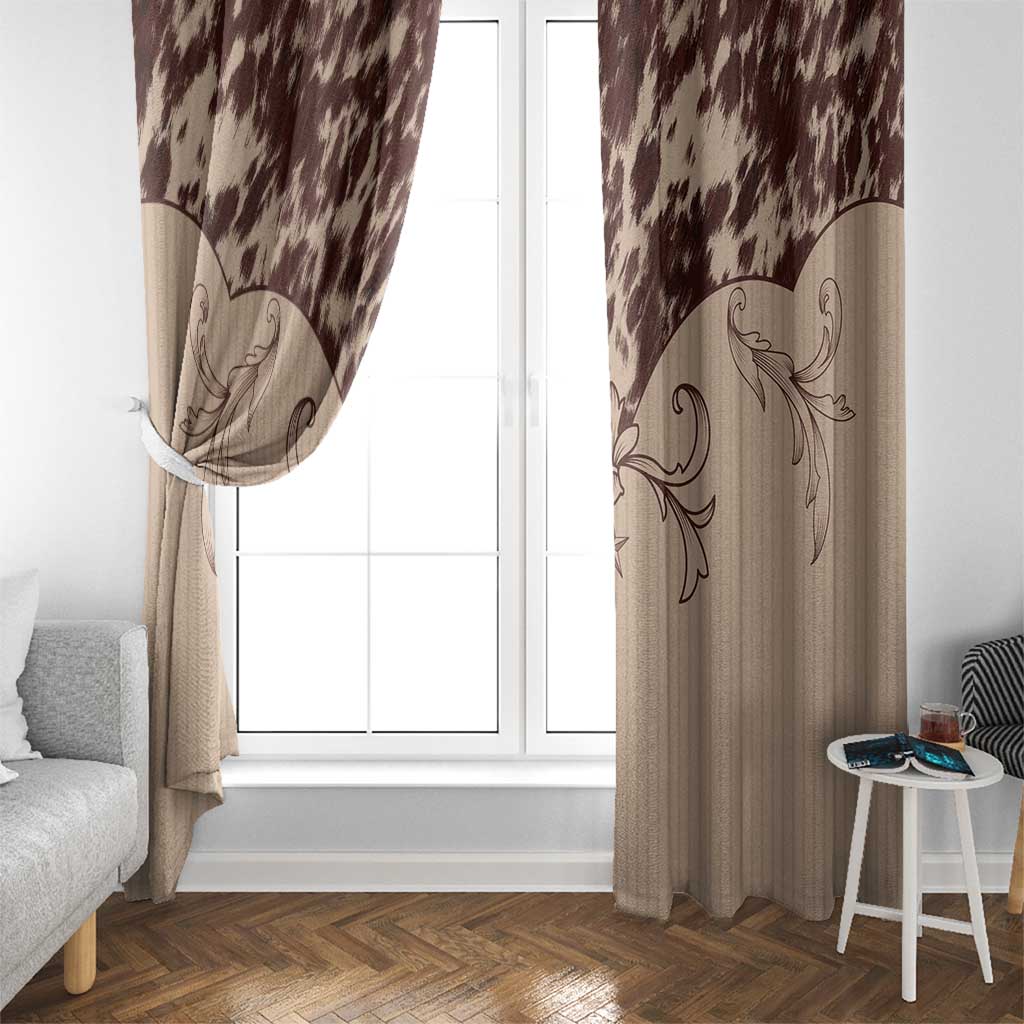 Cowboys Wild West Window Curtain Cow Prints - Wonder Print Shop