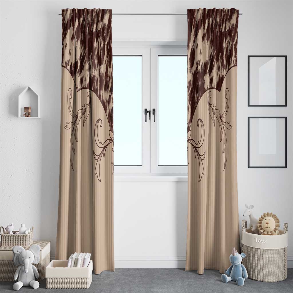 Cowboys Wild West Window Curtain Cow Prints - Wonder Print Shop