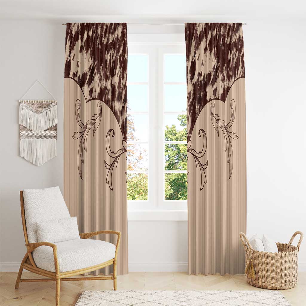Cowboys Wild West Window Curtain Cow Prints - Wonder Print Shop