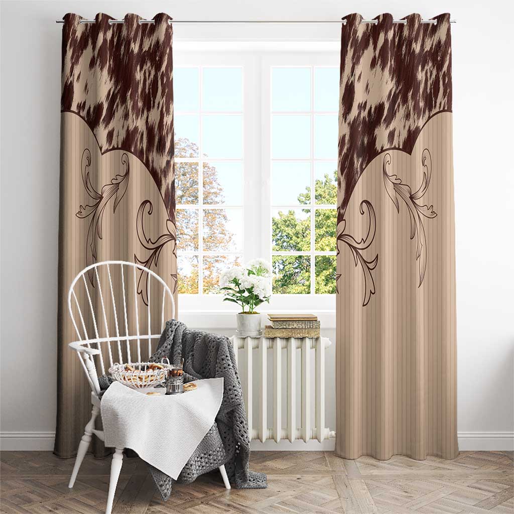 Cowboys Wild West Window Curtain Cow Prints - Wonder Print Shop