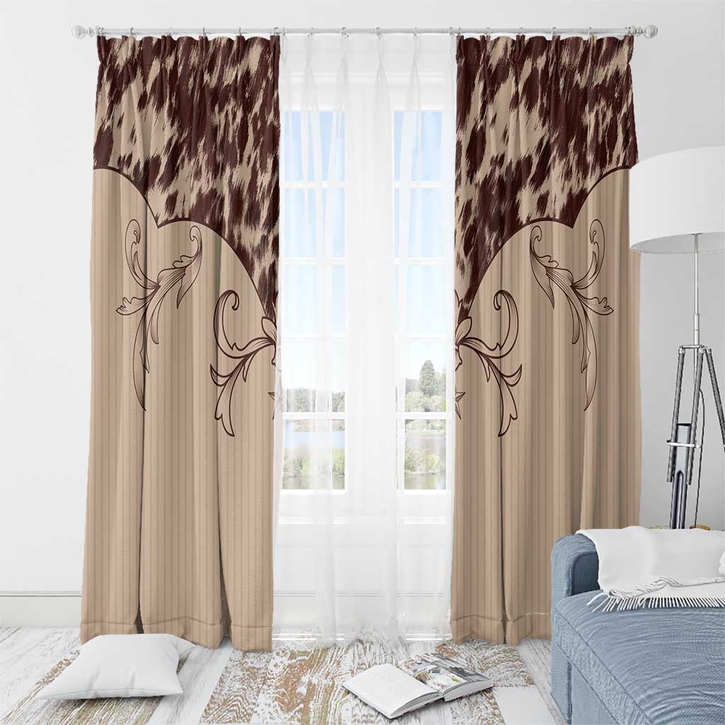 Cowboys Wild West Window Curtain Cow Prints - Wonder Print Shop