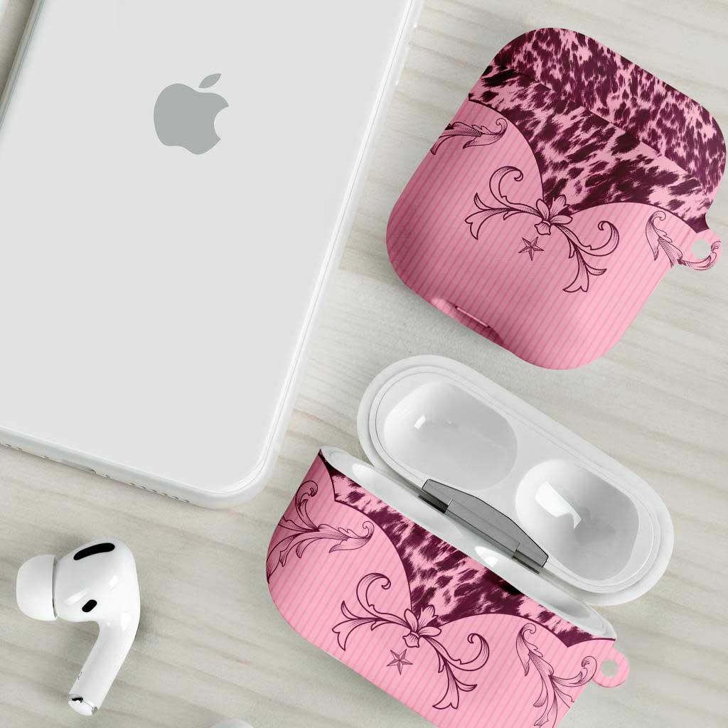 Cowboys Wild West AirPods Case Pink Cow Prints - Wonder Print Shop