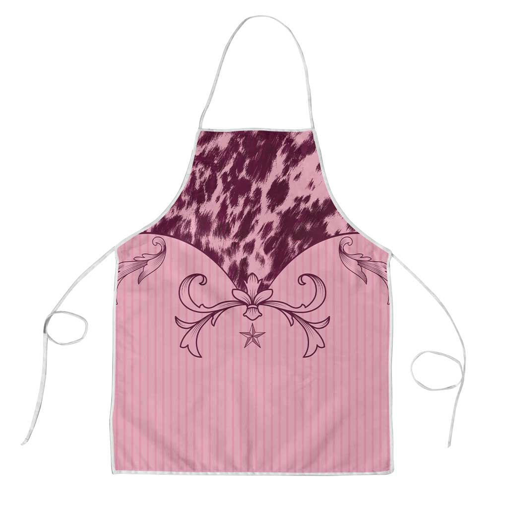 Cowboys Wild West Apron Pink Cow Prints - Wonder Print Shop