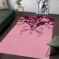 Cowboys Wild West Area Rug Pink Cow Prints - Wonder Print Shop