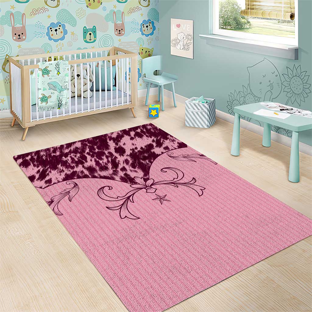 Cowboys Wild West Area Rug Pink Cow Prints - Wonder Print Shop