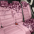 Cowboys Wild West Back Car Seat Cover Pink Cow Prints - Wonder Print Shop