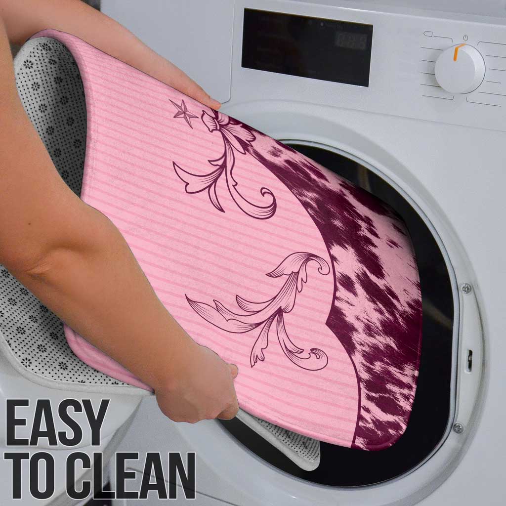 Cowboys Wild West Bathroom Set Pink Cow Prints - Wonder Print Shop