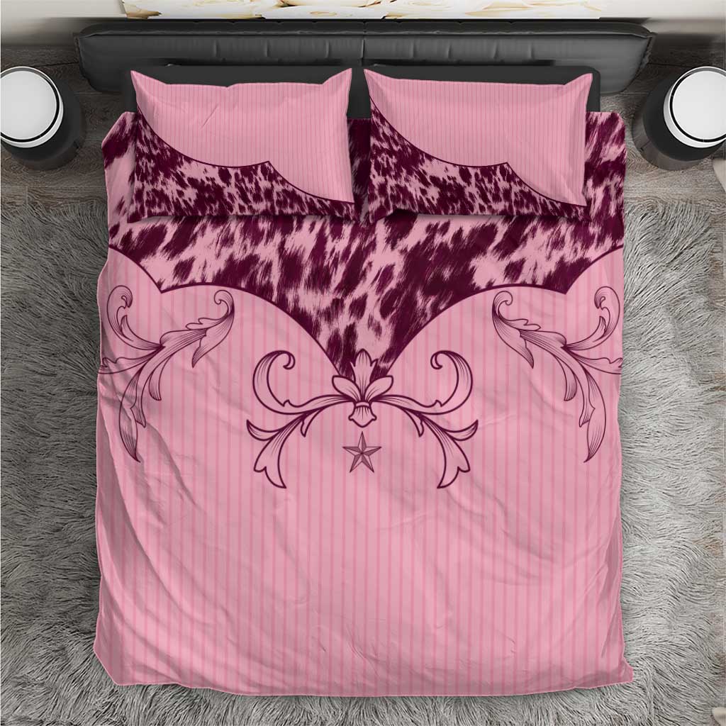 Cowboys Wild West Bedding Set Pink Cow Prints - Wonder Print Shop