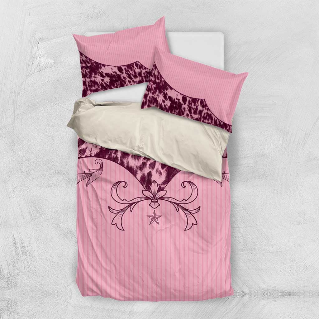 Cowboys Wild West Bedding Set Pink Cow Prints - Wonder Print Shop
