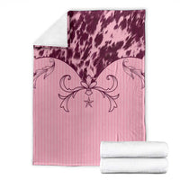 Cowboys Wild West Blanket Pink Cow Prints - Wonder Print Shop