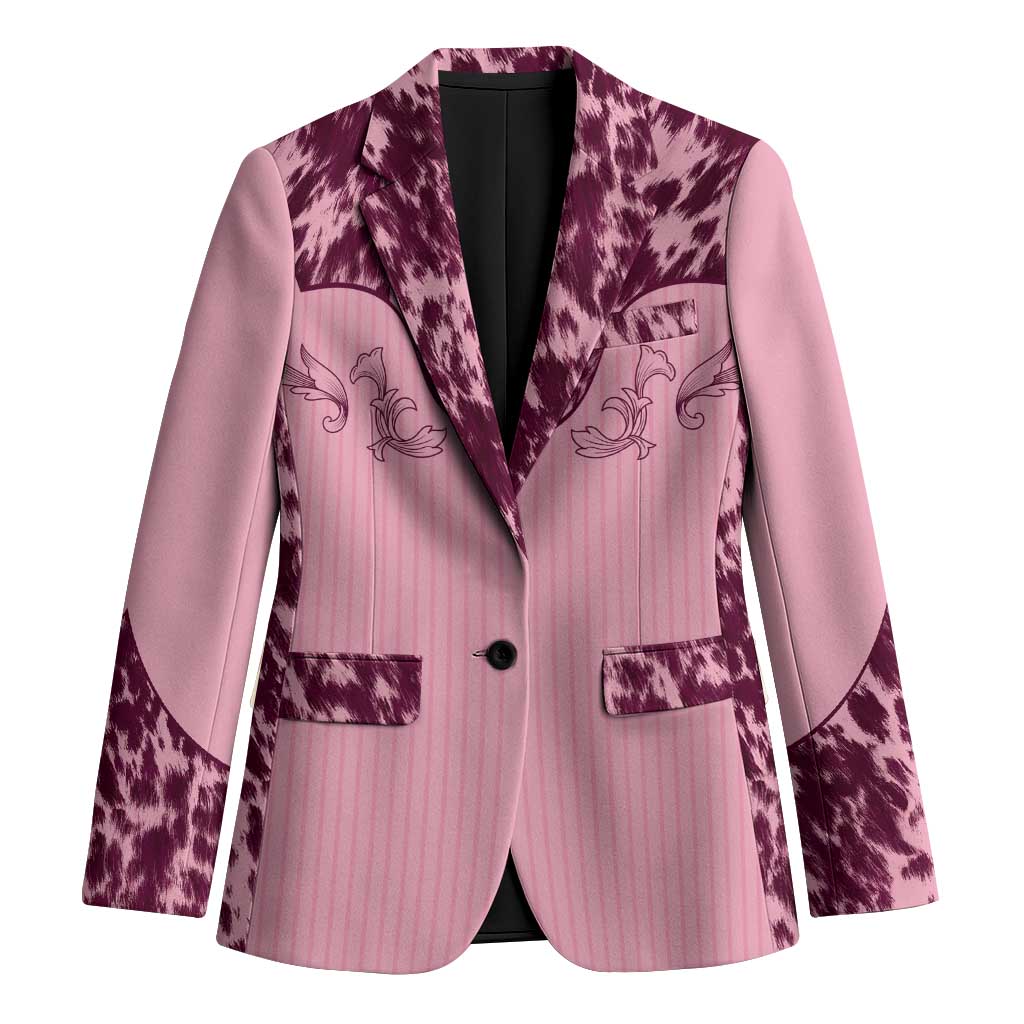 Cowboys Wild West Blazer Pink Cow Prints - Wonder Print Shop
