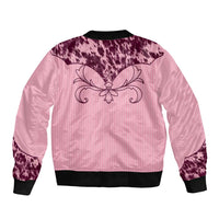 Cowboys Wild West Bomber Jacket Pink Cow Prints - Wonder Print Shop